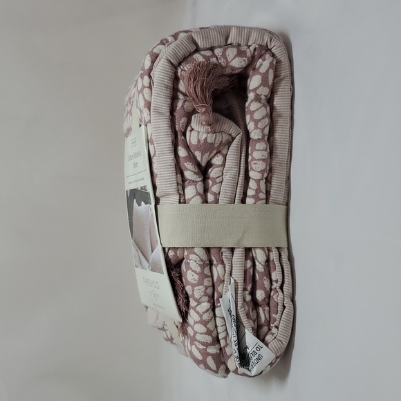 🎉$3 WITH PURCHASE🎉Threshold STD Boho Reversible Matelasse Swirl Quilted  Sham - Picture 13 of 16